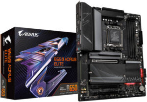 Gigabyte B650 Aorus Elite ATX DDR5 Motherboard, Socket AM5, AMD B650 Chipset, 4x DDR5 Max 192GB Memory, 2.5GbE LAN, PCI E 4.0 x16 Slot, M.2 Connector, USB 3.2 -Type-C, HDMI / DP | B650 AORUS ELITE