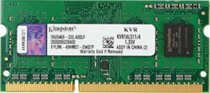 KINGSTON 4GB DDR3L 1600 MHz 1.35V CL11 SODIMM | KVR16LS11/4