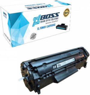 BOSS XL Compatible Toner Cartridge Replacement for HP12A, 2000 Pages Page Yield, Laser Print Technology, Q2612A, Black | Q2612A
