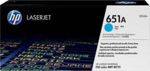 HP 651A Cyan Original LaserJet Toner Cartridge | CE341A
