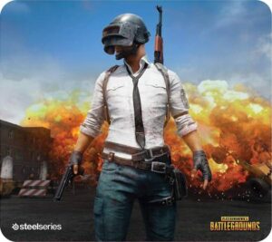 SteelSeries QcK PUBG Erangel Edition Cloth Gaming Mouse Pad - Exclusive Micro-Woven Surface - Optimized for Gaming Sensors - Maximum Control Size L | 63807