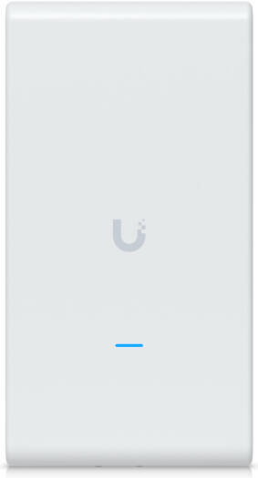 Ubiquiti Networks U6 Mesh Pro Access Point, Indoor and Outdoor WiFi 6 AP, 350+ Connected Device, 9W Power Consumption, Ethernet, GbE RJ45 Ports, White/Blue LEDs, White | U6-Mesh-Pro