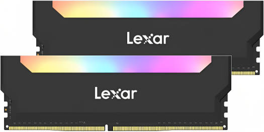 Lexar Hades 32GB Kit (16GBx2) DDR4 RGB LED Lighting Desktop Memory, 3600MHz Clock Speed, CL19 / CL16-18-18-38 CAS Latency, 1.35 Voltage, 288 Pin, Black | LD4BU016G-R3600GDLH