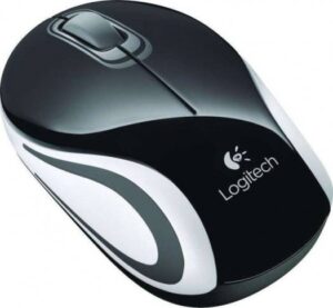 Logitech M187 USB Wireless Optical Mini Mouse, 1000DPI Sensor, 2.4GHz Wireless, Black & White | 910-002731