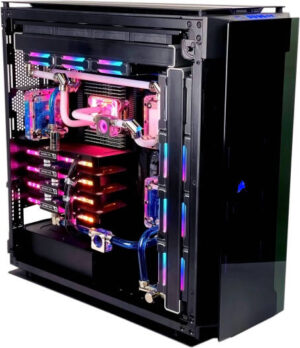 HPC Water Cooled Workstation - AMD Threadripper PRO 7995WX 96 Cores 192 Threads, 4x NVIDIA RTX 5090 32GB, 512GB DDR5 RAM 4800MHz, 2TB SSD Gen 5 + 20TB HDD, 1500W + 1200W 80 PLUS Gold PSU