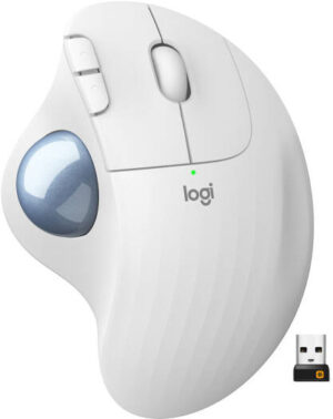 Logitech Ergo M575 Wireless Trackball Mouse, White