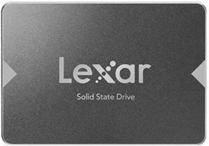 Lexar NS10 LITE 240GB 2.5" SATA Internal SSD, Up to 480 MB/s Sequential Read and 400 MB/s Write Speeds, 1500000 Hours MTBF, Shock & Vibration-resistant, Gray | LNS10LT-240BCN