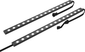 NZXT Hue 2 Underglow Lighting for Desktop Computer, 300mm Components, Dimension 300 x 20 x 8mm, Black | AH-2UGKK-A1