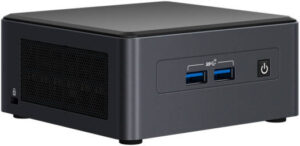 Intel NUC 11 Pro Barebone Kit, 11th Generation Intel Core i5-1135G7, Integrated Graphics, 64GB Max Memory, DDR4, 4 Cores, 8 Threads, M.2/2.5" Drive Bay, 4xPCI, HDMI 2.0b/USB-C, Black | BNUC11TNHI50002