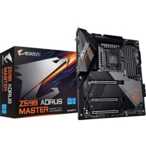 Gigabyte Z590 Aorus Master - Chipset Intel Z590, LGA 1200, Maximum Capacity 128GB, DDR4, 4 x 288-Pin, PCIe 4.0, USB 3.2 Gen2X2 Type-C, 6 x SATA III,  ATX Motherboard | Z590-AORUS-MASTER