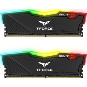 TeamGroup T-Force Delta RGB 64GB (2x 32GB) 3200MHz DDR4 RAM - Black | TF3D464G3200HC16FDC01