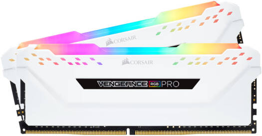 CORSAIR Vengeance RGB Pro, 16GB (2 x 8GB), 288-Pin DDR4, 3600mhz (PC4 28800) Intel XMP 2.0 | CMW16GX4M2D3600C18W