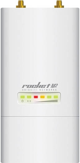 Ubiquiti Rocket M2 BaseStation - 2.4 GHz airMAX, 128MB SDRAM, 8MB Flash, airOS 5, MIPS 74Kc CPU, 2401-2462MHz, White | RocketM2