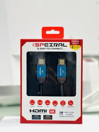 Speiral HDMI CABLE 2 MTR 2.0V 4K 60 Hz | SPHC202 - Image 2