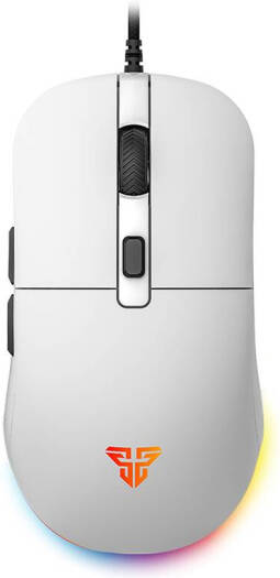 Fantech VX9S Kanata Wired Gaming Mouse, RGB Lighting, 60 IPS Speed, 20G Acceleration, A725F Chipset, Adjustable 400-7200 DPI, Huano 10 Million Switch, White | VX9S-White