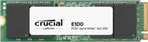 Crucial E100 1TB M.2 NVMe PCIe Gen4 Internal SSD, Up to 5,000MB/s, Laptop & Desktop Compatible, Durable and Dependable | CT1000E100SSD8