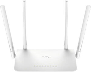 Cudy AC1200 Gigabit Smart Wi-Fi Router, 4-Stream Dual Band Wi-Fi 5, 867 Mbps + 300 Mbps Wi-Fi, 5x Gigabit Ethernet Ports, 4x High-Gain Antennas, Coves 100m (1,100ft), White | WR13000
