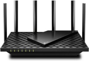 TPLink AX5400 Dual-Band Gigabit Wi-Fi 6 Router, Gigabit WiFi for 8K Streaming, Fully Featured Wi-Fi 6, Connect 100+ Devices, Extensive Coverage, HomeShield Security, Black | Archer AX72