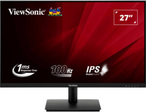 ViewSonic VA270-H Monitor, 27" IPS Display, FHD Resolution, 100Hz Refresh Rate, 1ms (MPRT) Response Time, Flicker-Free & Blue Light Filter, 16.7m Color Display, Black | VA270-H