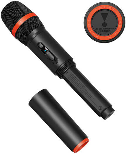 JBL MIC-300 UHF Microphones, Wireless, 100dB Dynamic Range, 40Hz-15KHz Frequency Response, Signal-to-Noise Ratio, Up to 10M Connectivity Range, Up to 14 Hours Playtime, Black/Orange | MIC-300-SD24-JAA - Image 2