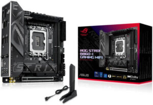 ASUS ROG Strix B860-I Gaming WiFi LGA 1851 Mini-ITX Motherboard, Intel B860 Chipset, 2x DIMM DDR5 Slot, Up to 128GB Max Memory, 1 x PCIe 5.0 x16, 2 x M.2 Slot, WiFi & BT Connectivity | 90MB1JB0-M0EAY0