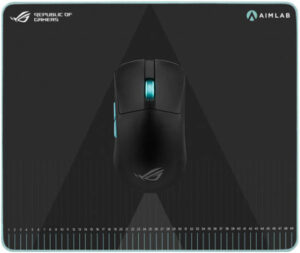 ASUS ROG Harpe Ace Aim Lab Edition Wireless Gaming Mouse with ROG Hone Ace Aim Lab L Sized Mousepad, Tri-mode Connectivity, Next-gen 36000dpi, Optimized Mousing Surface, Black | ROG-ACE AIM LAB