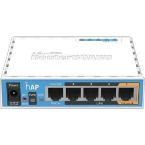 MikroTik hAP 2.4GHz AP, Five Ethernet Ports, PoE-Out on Port 5, USB for 3G/4G Support | RB951Ui-2nD