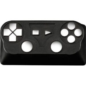 ZomoPlus Gamepad II Customized Keycap, Cherry MX Switches And Clones, Game And Movie Theme Metal, With CNC Engraving, 2u Size, Black/Silver | ZO-PS-GMPD-II