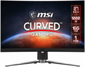 MSI MAG ARTYMIS 27" 1000R Curved Gaming Monitor, 1920x1080 FHD Display, 165Hz Refresh Rate & 1ms Response Time, VA Panel, 1.07Bn Colors, FreeSync Premium, USB/DP/HDMI Input, Black | 9S6-3CC74T-009