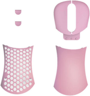Pwnage Ultra Custom Ergo Extra Cover Sets Mouse Accessory, Button Cover, Solid Shell Cover, Honeycomb Shell Cover & 2-DPI Buttons Included, Pink | 13504