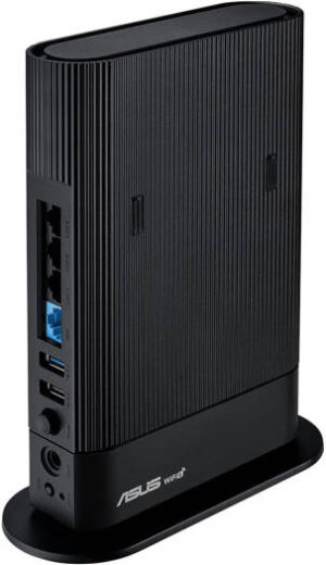 Asus RT-AX59U AX4200 WiFi 6 Router, Dual Band, AiMesh, Easy Management, Safe Browsing, Alexa Skill, MU-MIMO, Dual WAN, Black | 90IG07Z0-MU2C00