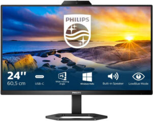 Philips 5000 Series Monitor, 24" IPS Display, FHD Resolution, 75Hz Refresh Rate, 1ms (MPRT) Response Time, AMD FreeSync Technology, 16.7m Color Display, Black | 24E1N5300HE