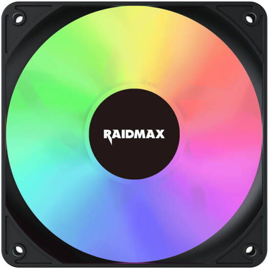 Raidmax X-AIR 4IN1 aRGB Case Fan, 120mm Fan Size, 1200 RPM Fan Speed, 34.26 CFM Fan Airflow, Dynamic Hydraulic Bearing Type, Pack Of 4, Black | NV-X120FBDC4 - Image 2