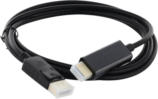 Generic DP to HDMI Cable, DP Male-to-HDMI Male 1.8 Meter, High-Quality Transmission, Perfect for Desktops, Laptops, Black | DP to HDMI BK - Image 2