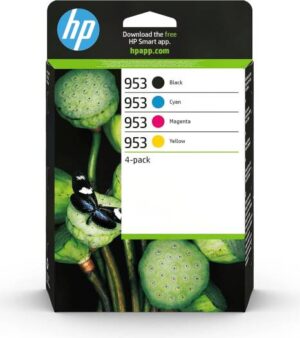 HP 953 4pack BlackCyanMagentaYellow Original Ink Cartridges