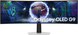 SAMSUNG Odyssey G9 G932 Gaming Curved Monitor, 49" OLED Display, Dual QHD Resolution, 240Hz Refresh Rate, 0.03ms (GtG) Response Time, AMD FreeSync Premium Pro & NVIDIA G-Sync, White | LS49DG932SMXUE