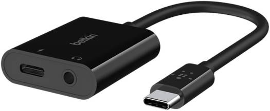 Belkin RockStar 3.5mm Audio + USB-C Charge Adapter, Fast Charging, Up to 60W Power DeliveryHigh-resolution Audio Quality, Compatible with Smartphones, Tablets, Lapatops, Black | NPA004btBK - Image 2