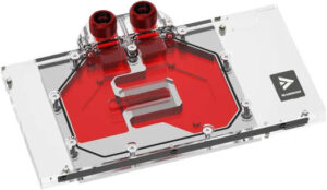 Barrow LRC2.0 Full Coverage GPU Water Block, For Gigabyte Aorus 4090 Aurora, Temperature Resistant and High-Tranparency Imported Acrylic Raw Materials, Red Copper Acrylic Material | BS-GIG4090-PA