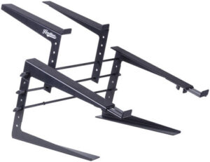Headliner Covina Pro Controller Laptop Stand, Up to 16" Controller Max Depth, 11.75" Laptop Arms Depth, Lined with Nonslip Rubber Padding, Black | HL20004