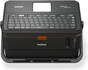 Brother PT-E850TKWLI Label & Tube Printer, Label 60 mm / sec Tube 40mm/sec Print Speeds, 360 dpi Resolution, LCD Display, QWERTY Keyboard, Wireless & USB Connectivity, Black | PT-E850TKWLI