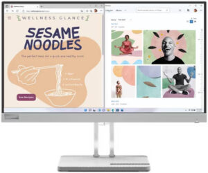 Lenovo L22e-40 21.5 FHD VA Monitor, 75Hz Refresh Rate & 4ms Response, 16.7 Million Display Colors, AMD FreeSync, Supports VESA Mount 100mm, Tilt Stand, 1x HDMI 1.4, 1x VGA, Cloud Grey | 67AFKACBAE