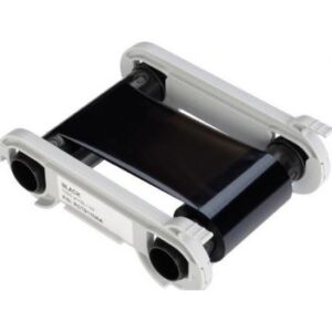 Evolis RCT023NAA Black Monochrome Ribbon, 2,000 Prints, Solid Color Only, No Shades or Shadows, Compatible Printers - Primacy/Genius, Black Color | RCT023NAA