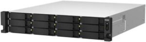 QNAP TS-h1887XU-RP 18-Bay 4U Rackmount NAS, 2x3.5/2.5"+6x2.5" SATA Drive Bays, 3.4 GHz Intel Xeon E-2334 4C, 16GB ECC DDR4 RAM, 550W PSU, 10 Gigabit Ethernet Port, 3 PCIe | TS-h1887XU-RP-E2334-16G