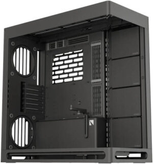 HAVN HS 420 E-ATX Mid Tower Base Edition Computer Case, Up To 420mm Radiators, 11x Fan Support, SGCC Sheet Metal, Tempered Glass, ABS, Zinc Alloy, NdFeB Magnets, Black | HVN-CA-HS420-06