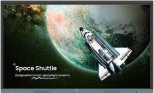 BenQ RE7504 Board Essential Interactive Display, 75" 4K UHD IPS Display, 8ms Response Time, Up to 40 Touch Point, 8GB RAM, 64GB Storage, 2x 20W Built-In Speaker, Black | RE7504