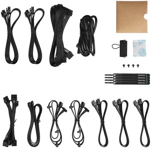 Deepcool PX1200G ATX12V V3.0 Power Supply, 1200 Watts, 80 Plus Gold, Active PFC + Half Bridge SRC LLC + DC to DC, 135mm Fan Size, FDB Fan Bearing, Black | R-PXC00G-FC0B-UK - Image 7