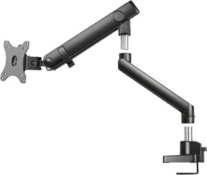 SilverStone ARM13 Single Monitor Arm w/ Mechanical Spring Design & Versatile Adjustability, For Monitors Up To 32" Size & 9kg, VESA Mounting Interface, 100mm x 100mm Mounting Hole, Black | SST-ARM13