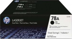 HP 78A Black Original LaserJet Toner Cartridges 2 pack | CE278AD