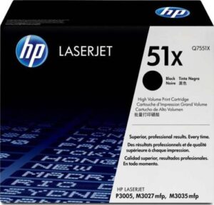 HP 51X Black High Yield Original LaserJet Toner Cartridge | Q7551X