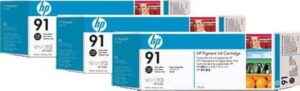 HP 91 3-pack 775-ml Photo Black Ink Cartridges | C9481A